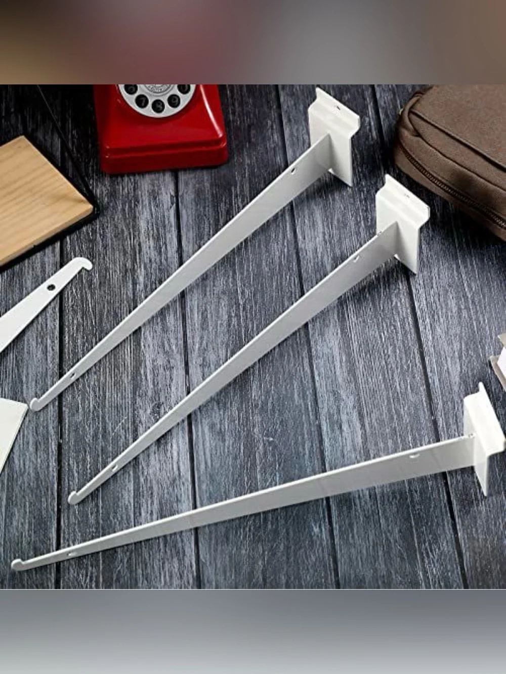 Slatwall Shelf Brackets - Set of 10